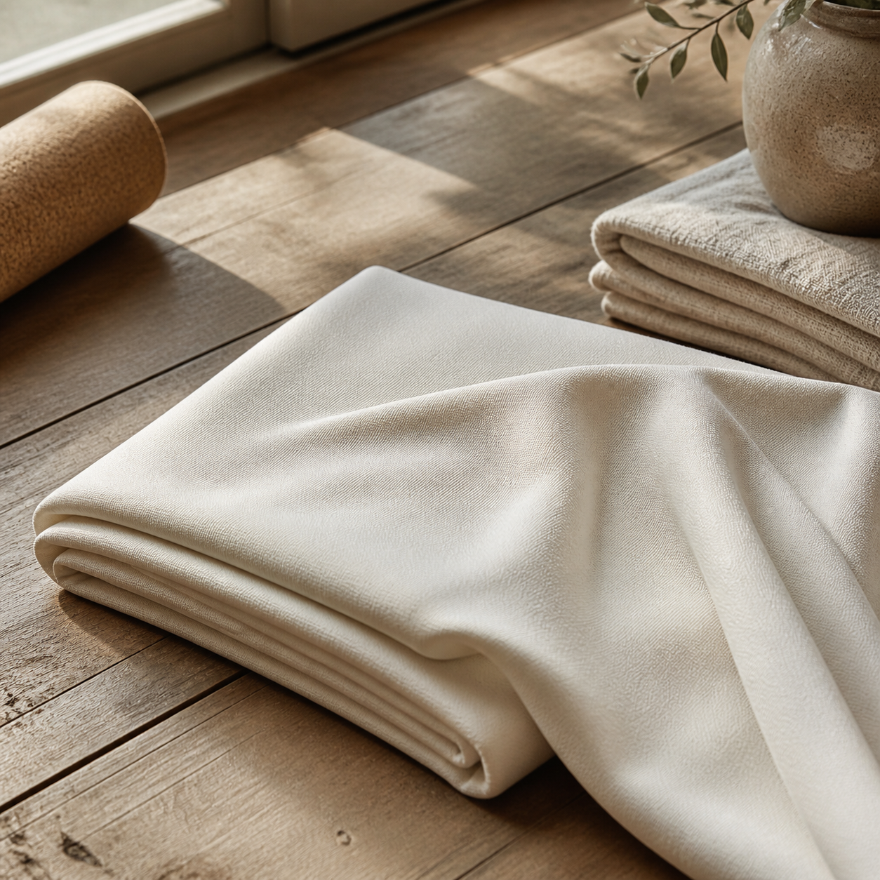 Heavyweight tri-blend interlock